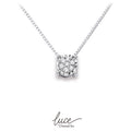 Collana donna oro bianco e diamanti Donnaoro luce dhpf8501.007
