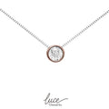 Collana punto luce oro rosa e diamanti Donnaoro DHPL7382.004