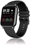 David Lian - Milano Smartwatch con Cinturino in Silicone (Nero) DL101