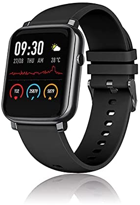 David Lian - Milano Smartwatch con Cinturino in Silicone (Nero) DL101