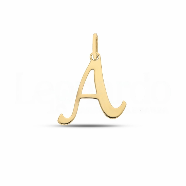Pendente Letterina in Oro giallo 18 Carati