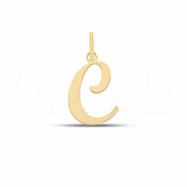 Pendente Letterina in Oro giallo 18 Carati