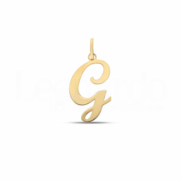Anhänger Buchstaben in 18 Karat Gelbgold