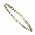 Bracciale uomo classico in oro 18 carati maglia panter