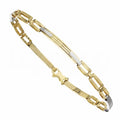 Herren-Kastenschmuckarmband aus 18 Karat Gold, Panther-Gliederung