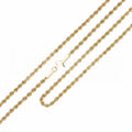 Halskette aus 18 Karat Gelbgold, Modell Funetta, 50 cm, Unisex