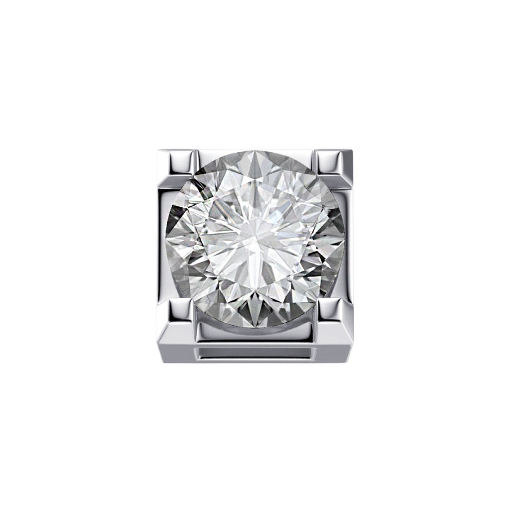 Elements Charm Unisex-Anhänger aus Weißgold und Diamanten dchf3302.005