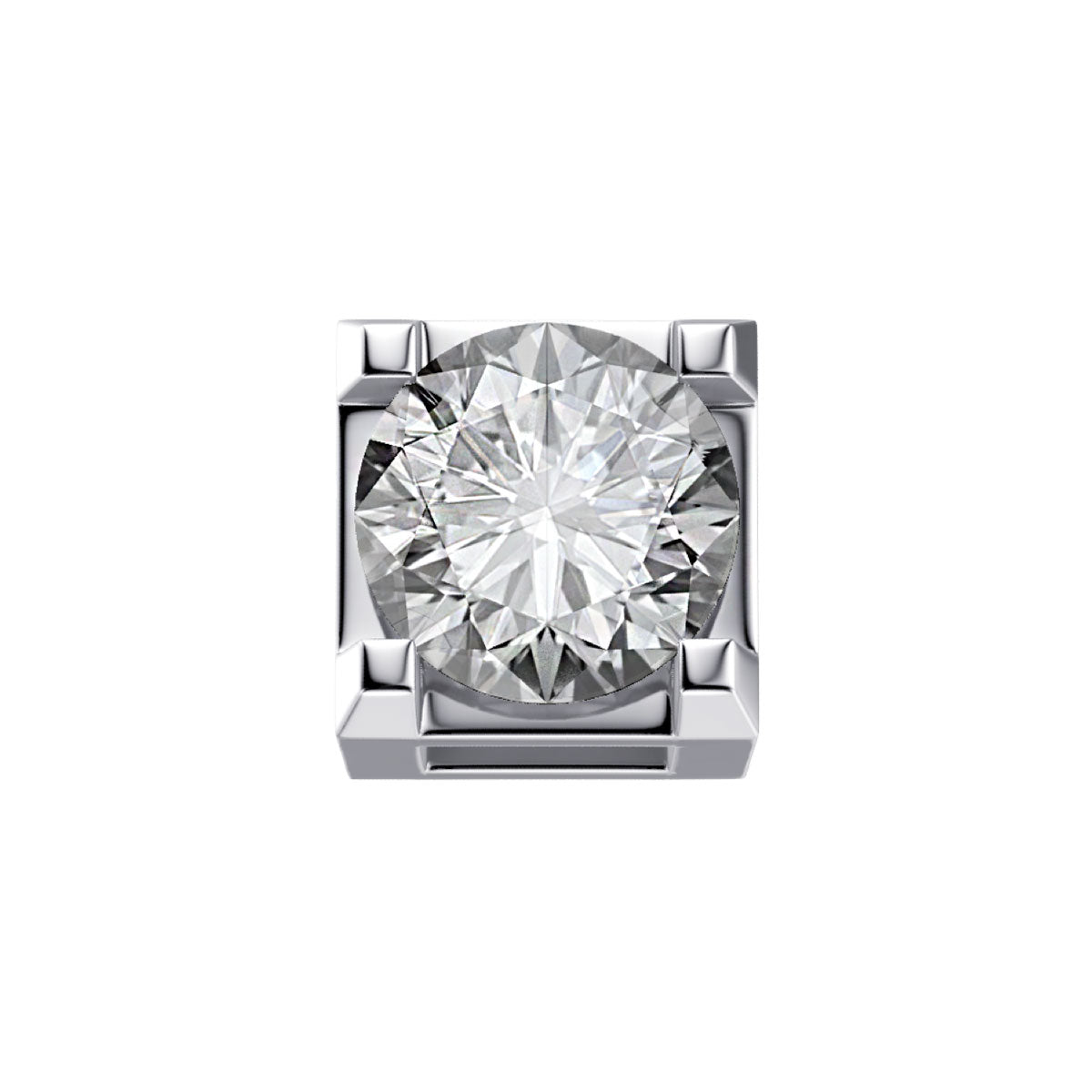 Elements charm unisex griffe in oro bianco e diamanti dchf3302.005