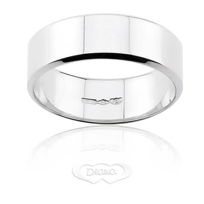 Aliançe française en or blanc 18 ct (TGLBE OB)