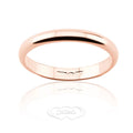 Fede classica da 3 grammi fascia stretta in oro rosa (F3N)