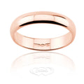Klassischer Trauring 5 Gramm, breites Band, Roségold (F5L)