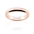 Fede classica da 5 grammi fascia stretta in oro rosa (F5N)