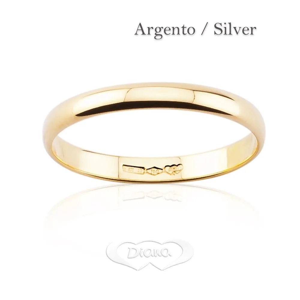 Fedina classica in Argento 925 liscia unisex