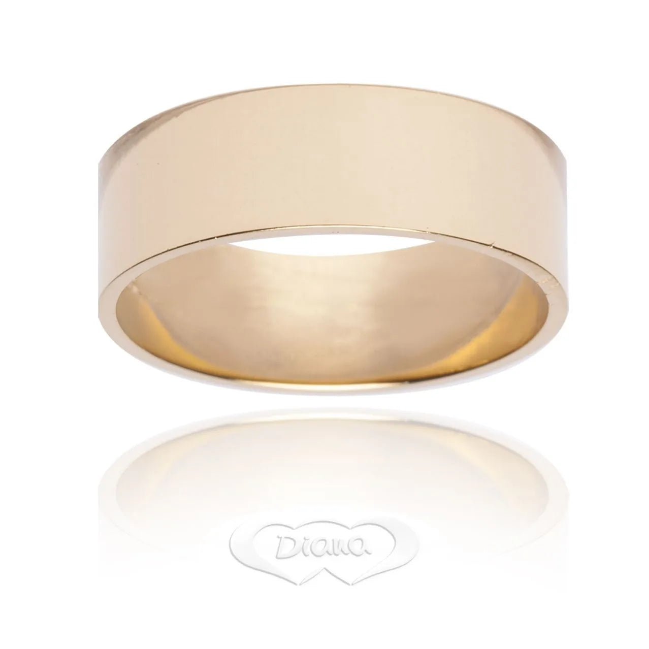Fedina in oro giallo fascione inglese (TGL/ING OG) lucida