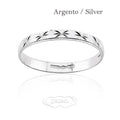 Fedina lucida e satinata in Argento unisex FD150 B