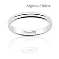Fedina unisex sfaccettata in Argento 925 FD14N3 B