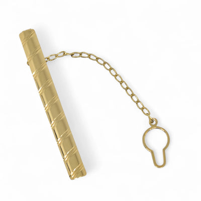 Krawattenhalter aus 750er Gelbgold (18 Karat), handgefertigt
