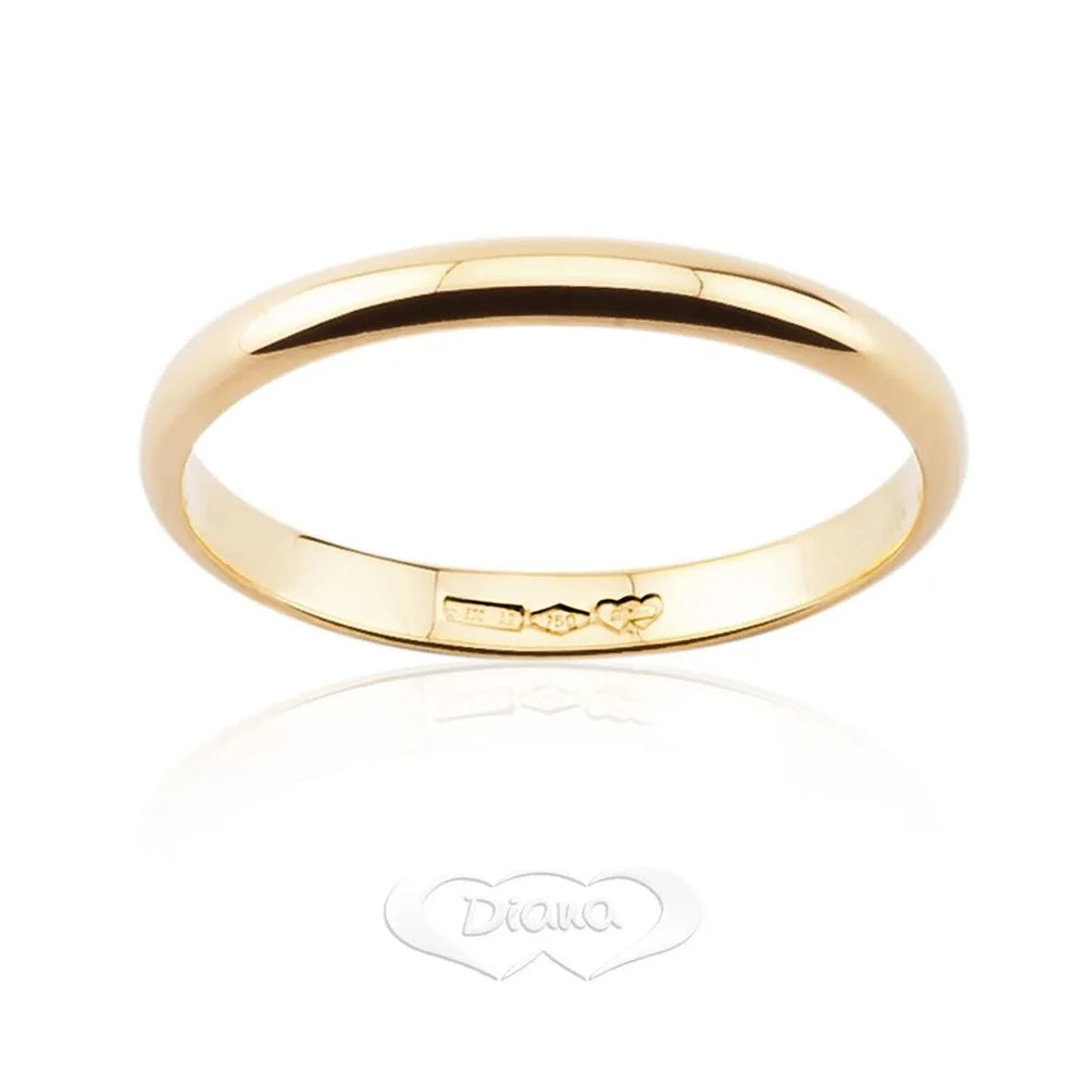 Fermanello in oro giallo 18 kt larghezza cm 0,20