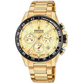 Festina orologio uomo in acciaio dorato chrono sport f20634/6