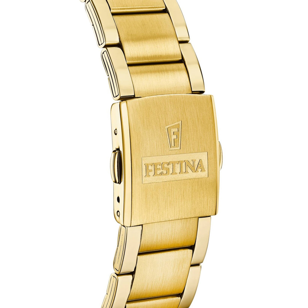 Festina Herrenuhr aus vergoldetem Edelstahl mit Chronograph f20633/1