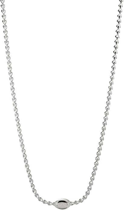 Fossil Kette JA5712040 Damenkette mit Vorhängeschloss aus Edelstahl