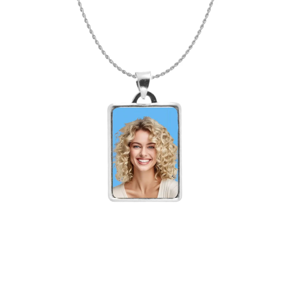 Fotomedaglia a colori in oro 9kt personalizzabile