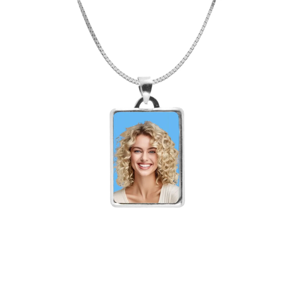 Fotomedaglia a colori in oro 9kt personalizzabile