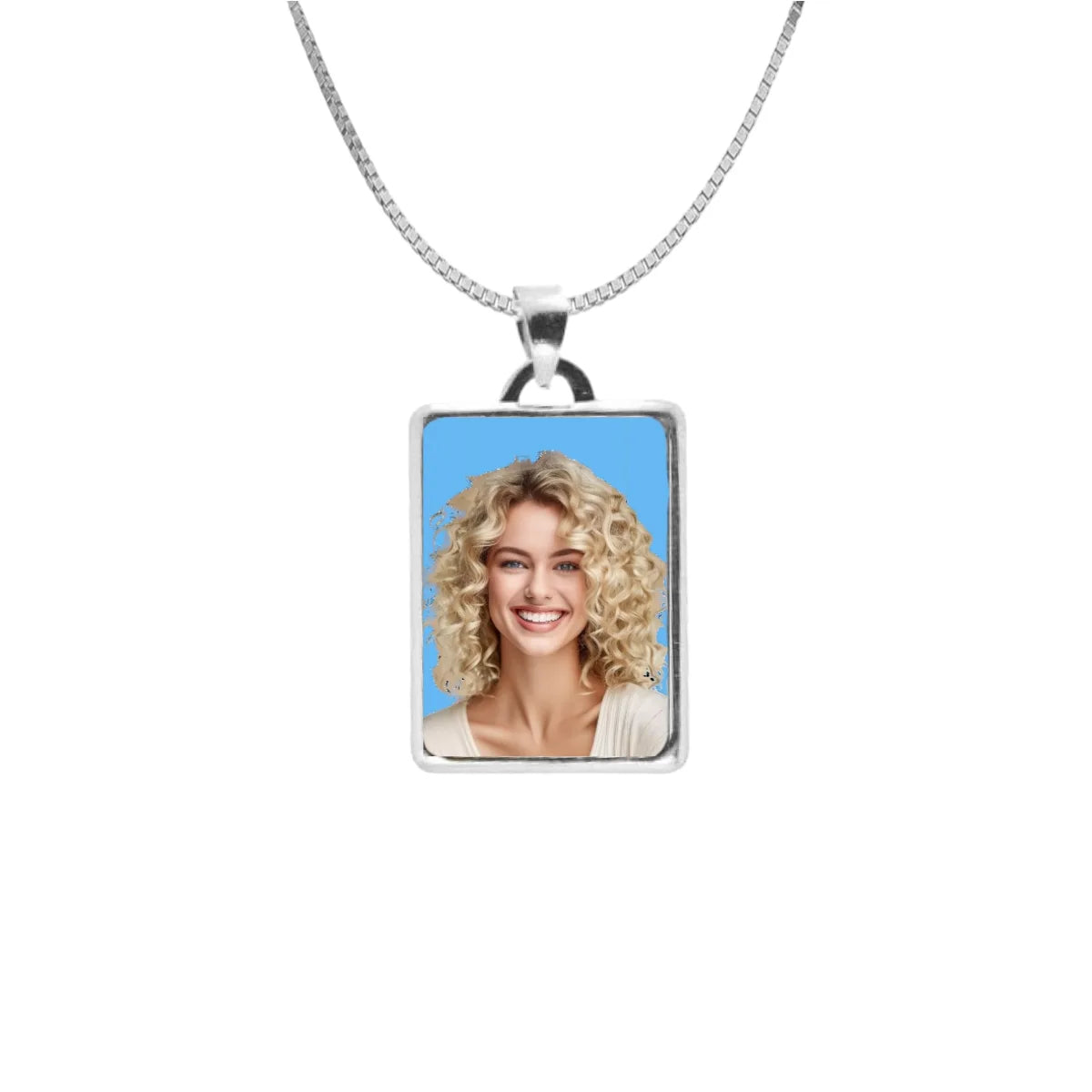 Fotomedaglia a colori in oro 9kt personalizzabile