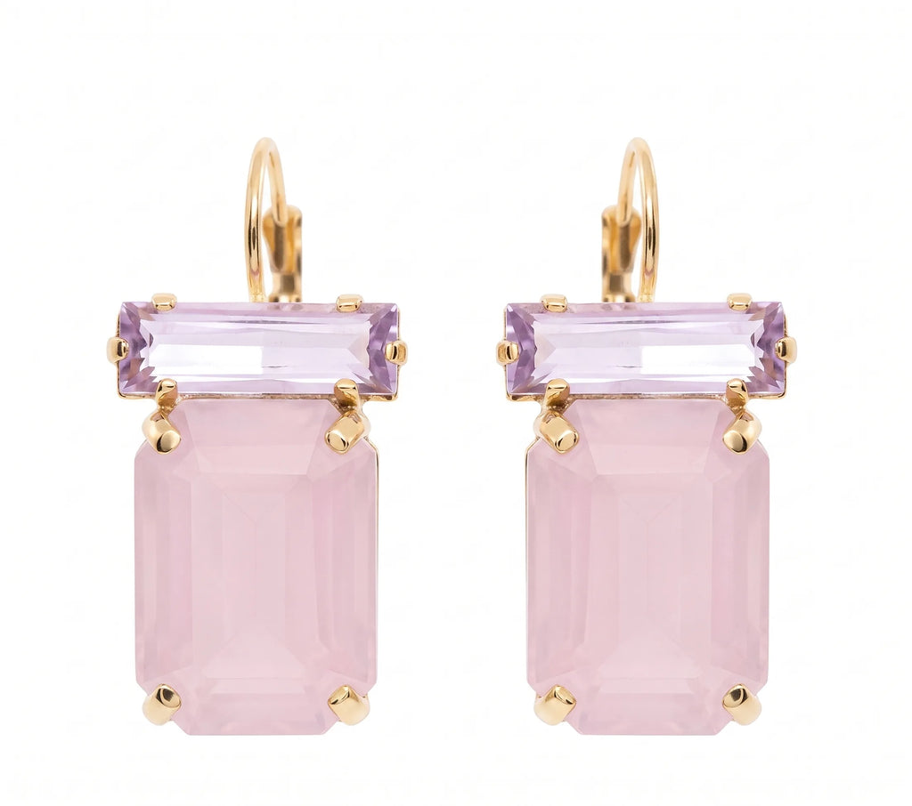 Orecchini donna gioielli Ottaviani pietra rosa 501196o