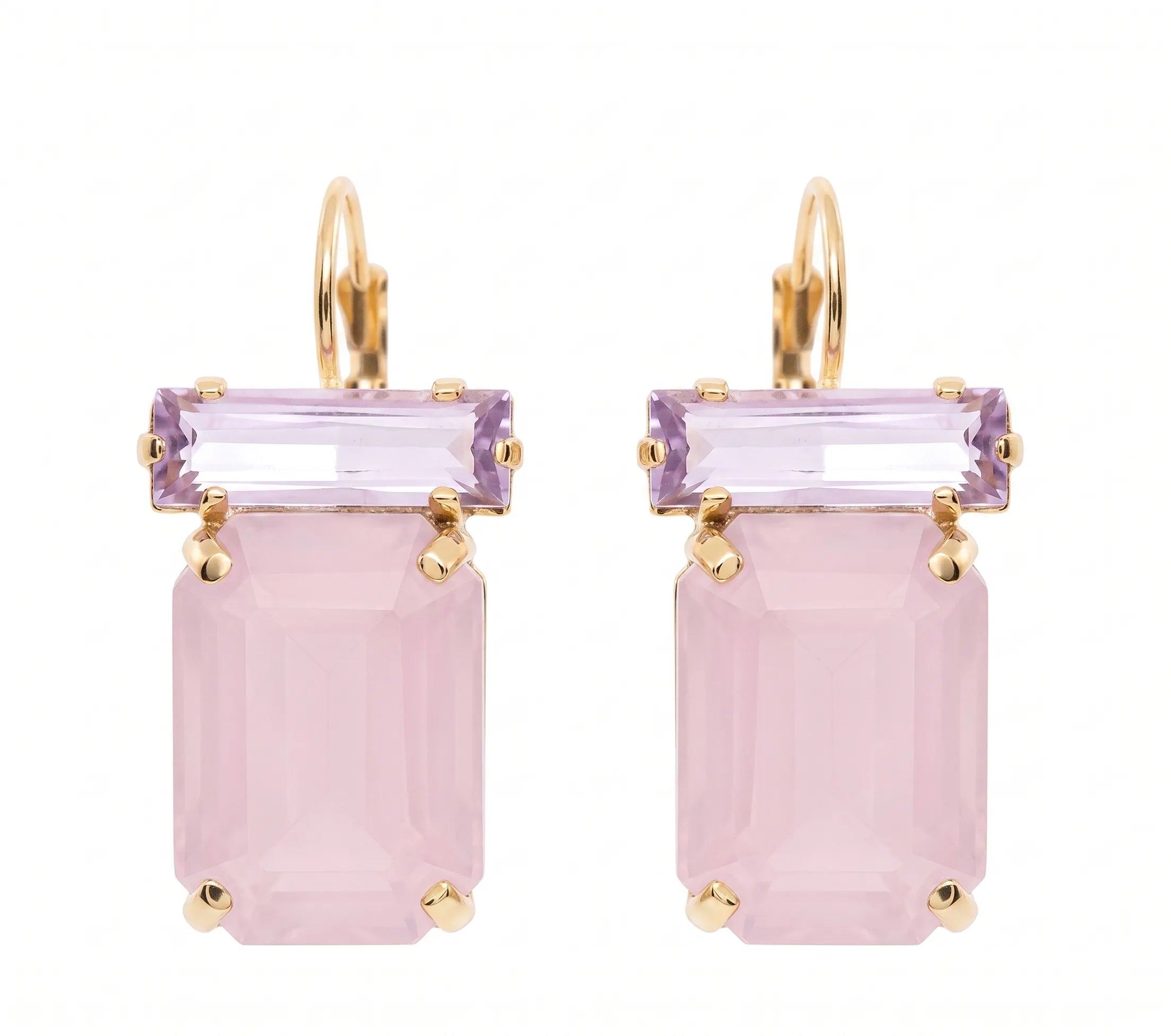 Orecchini donna gioielli Ottaviani pietra rosa 501196o