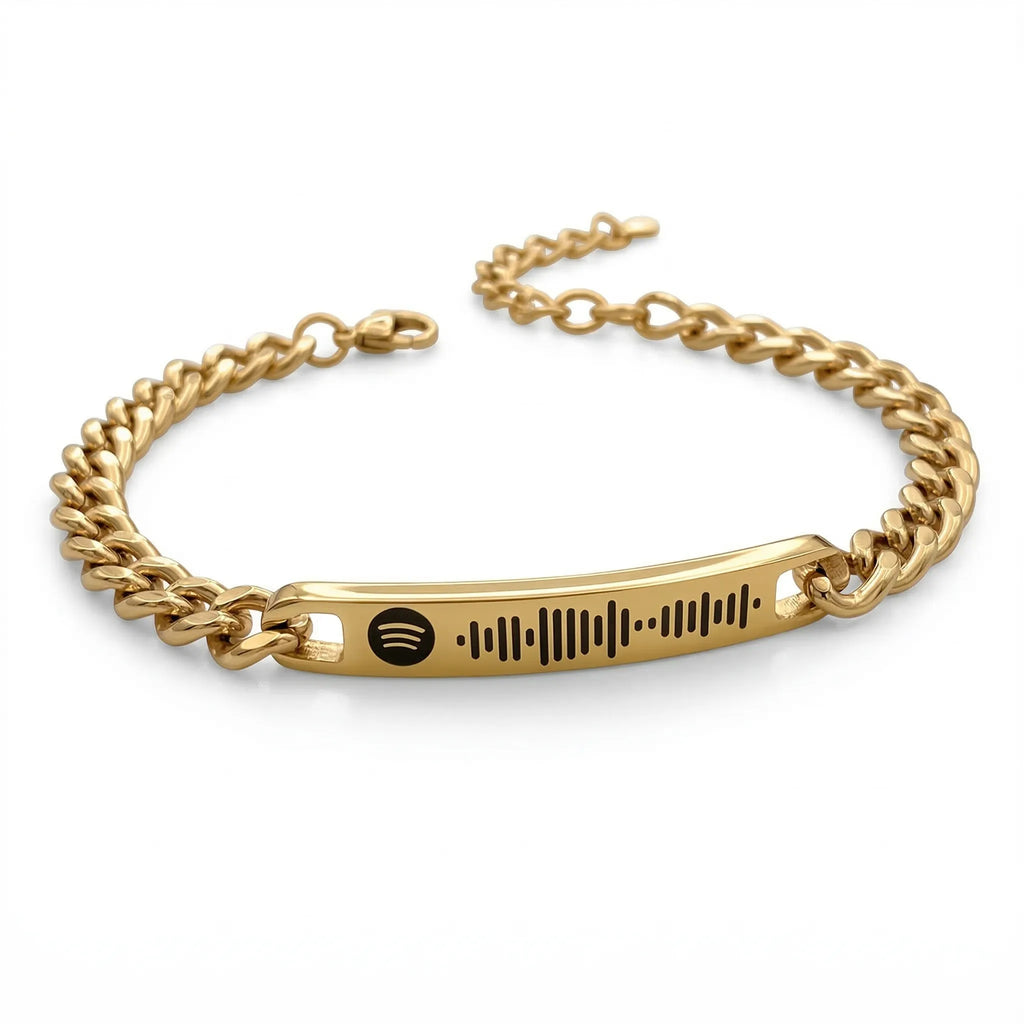 Individualisierbares Armband Edelstahl Spotify Song Code