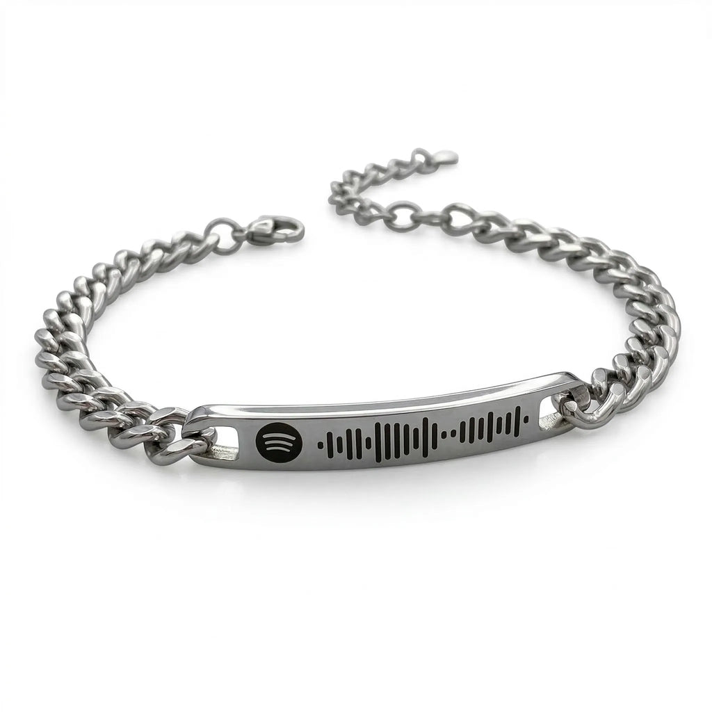 Individualisierbares Armband Edelstahl Spotify Song Code
