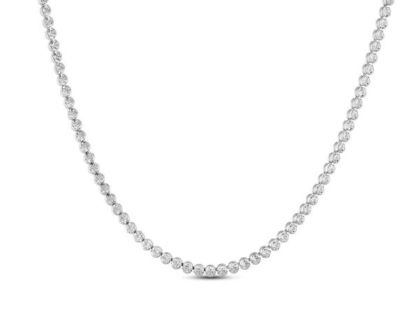 Damen-Tenniskette Stroili aus rhodiniertem Stahl und Kristallen