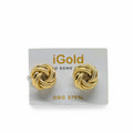 Orecchini Nodo d'Amore in Oro Giallo 9kt 375