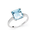 Anello acquamarina e oro bianco Donnaoro donna laa10152.010