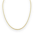 Collana modello funetta in oro giallo 18 kt stile classico 45 cm