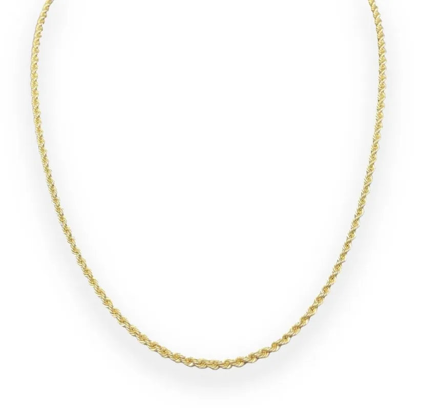 Collana modello funetta in oro giallo 18 kt stile classico 45 cm