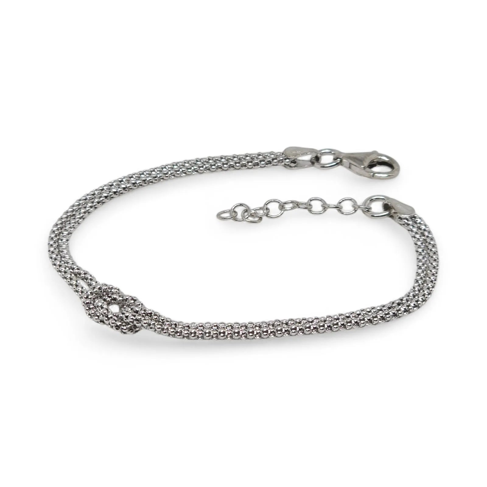 Armband aus 925er Silber mit Unendlichkeitsknoten