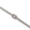 Bracciale in argento 925 con nodo infinito