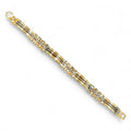 Bracciale uomo in oro giallo 18 carati con maglia Jubilee e piastre