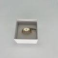Anello uomo in oro giallo 18kt con brillante