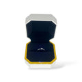 Anello solitario in argento 925 con zirconi