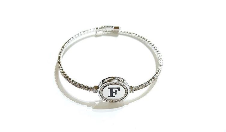 Kiara bracciale donna lettera F kbrd1711b-f