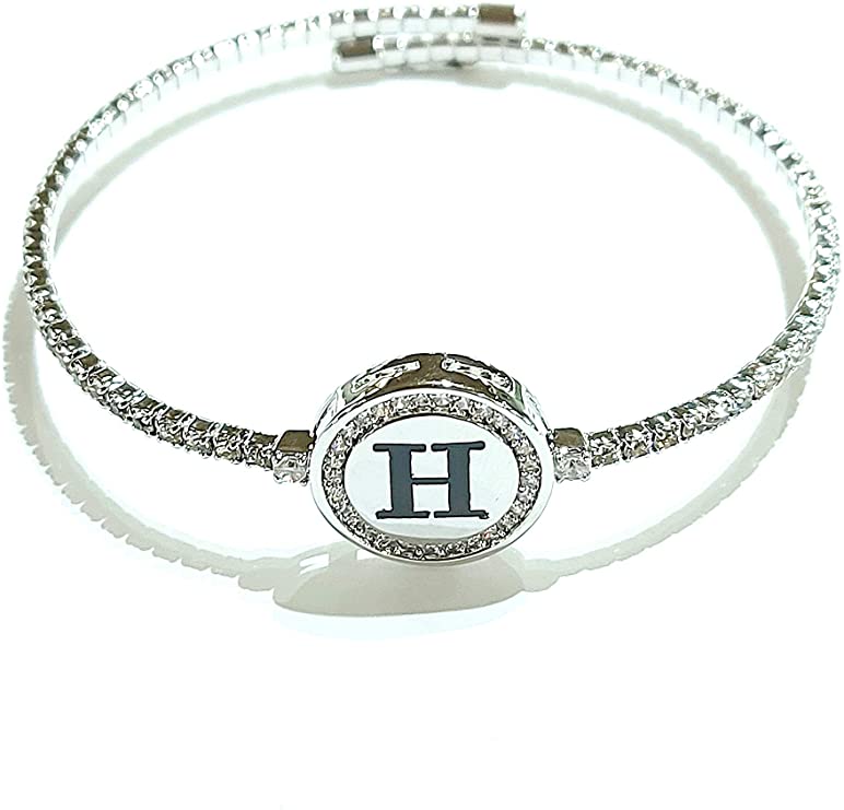 Kiara bracciale donna lettera H. Kbrd1711b-h