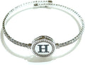 Kiara bracciale donna lettera H. Kbrd1711b-h