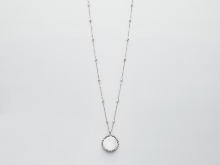 Kiara design collana donna con cerchio in ottone  KCLD3918B