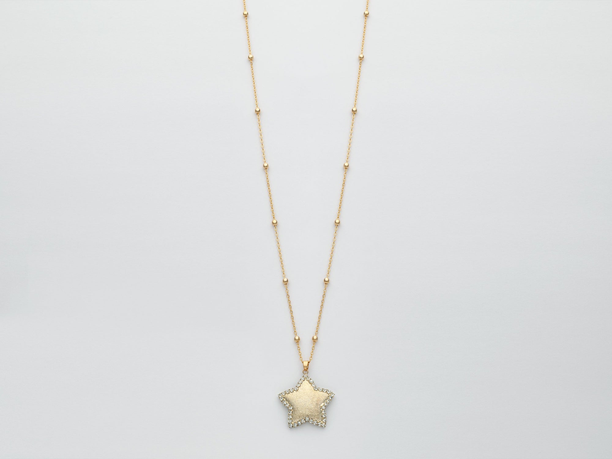Kiara design collana donna stella in ottone KCLD3919G