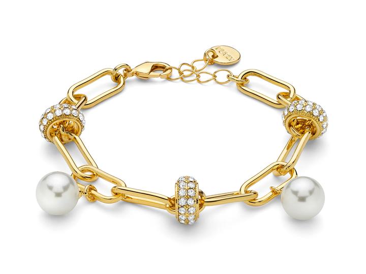 Kiara pearl bracciale donna in ottone e zirconi KBRD1769G