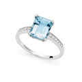 Damenring Donnaoro Aquamarin Gold und Diamanten laa10149.010