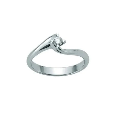 Yukiko Damen Solitärring aus Weißgold und Diamant LID2122y-007G7X